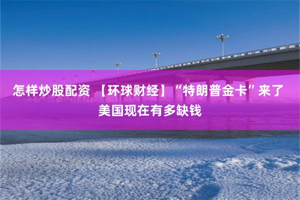 怎样炒股配资 【环球财经】“特朗普金卡”来了 美国现在有多缺钱